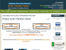 Tablet Screenshot of distributor4lifetransferfactor.com